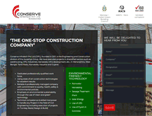 Tablet Screenshot of conserveinfra.com